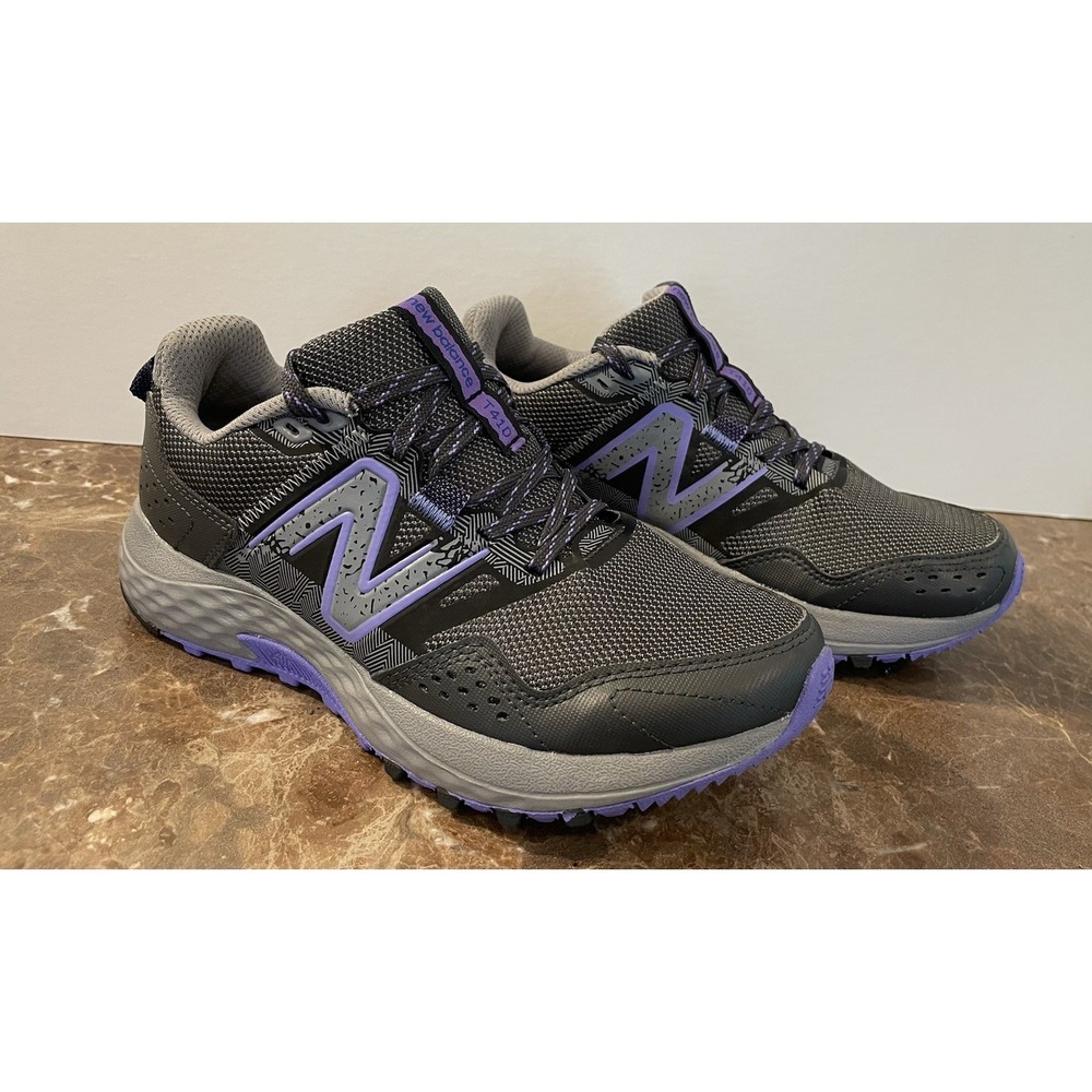 New Balance Womens‎ 410 V8 Black Purple Trail Running Shoes WT410LQ8 US Sz 6.5